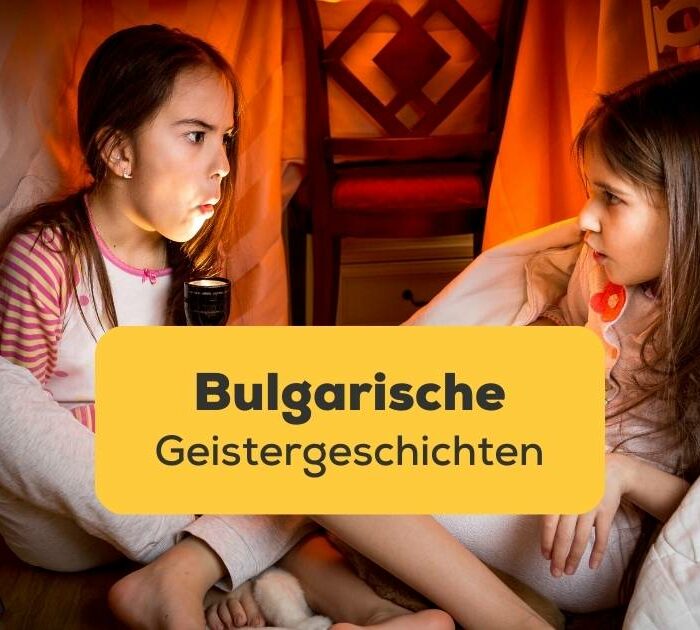 Ältere Schwester erzählt der jüngeren eine bulgarische Geistergeschichten am späten Abend. Entdecke 7 bulgarische Geistergeschichten. Lerne Bulgarisch mit der Ling-App.