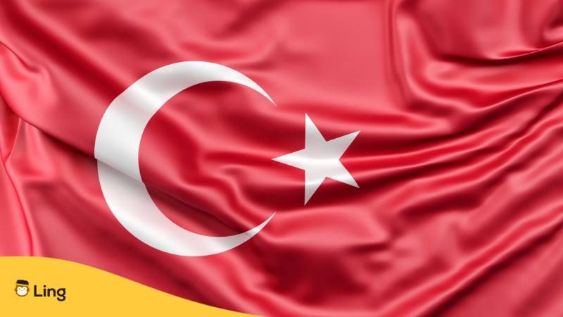 Türkische Flagge Textur. Lerne 10 Verborgene und Beeindruckende Gesprochene Sprachen in der Türkei, von denen du nichts wusstest. Lerne Türkisch mit der Ling-App.
