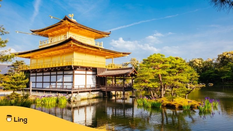 The Golden Pavillion is one of the top Kyoto shrines and temples