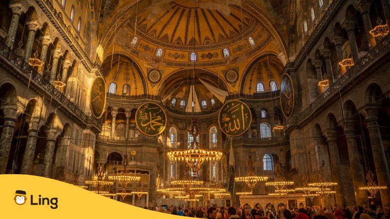 Inside Hagia Sophia-Tips For Traveling In Turkey-Ling