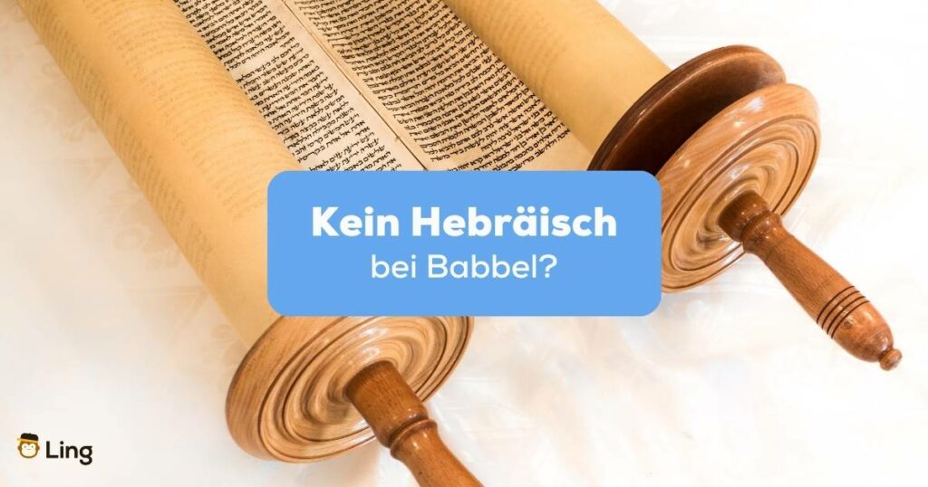 Jüdisch-hebräische handgeschriebene Thora-Rolle, in der Synagoge. Kein Hebräisch bei Babbel? Entdecke die 2 besten Alternativen für 2024!