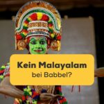 Mann mit traditionellem Malayalam Kostüm. Erfahre, warum es kein Malayalam bei Babbel gibt und probiere stattdessen die faszinierende Alternative Ling für 2024 aus!