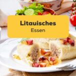Rustikale Cepelinai, eine Spezialität der litauischen Küche. Entdecke litauisches Essen mit unserem spektakulären Leitfaden für Feinschmecker!