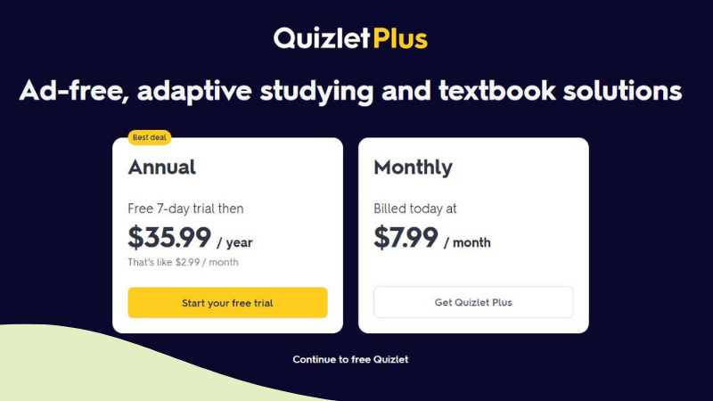 Quizlet Review Quizlet Pricing Cost Subscription