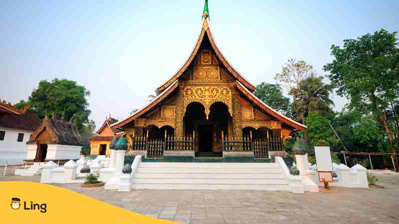 A photo of Wat Xieng Thong in Laos