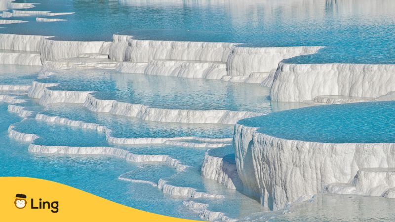  a photo of the Visit Pamukkale Thermal Pools of pamukkale Pamukkale Travel Guide - Ling
