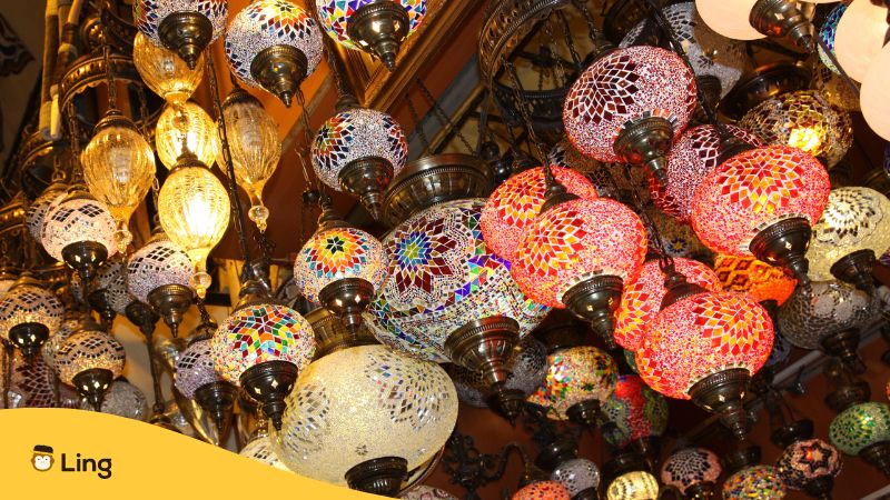 a photo of turkish lamps