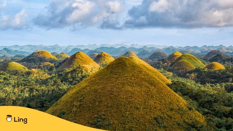 Visiting Chocolate hills since this is a Romantic Spots In Bohol