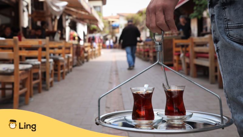 A photo of tea Turkish