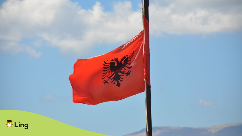 motivi per imparare l'albanese da italiano madrelingua - bandiera albanese