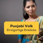 Punjabi Frau trägt traditionelle Tracht und gehört zum Punjabi Volk