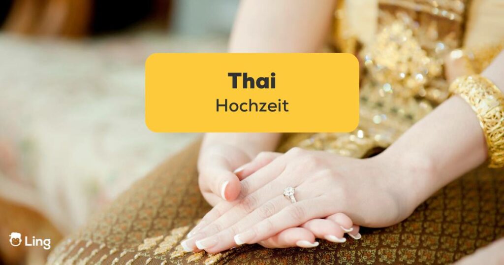 Nahaufnahme der Hände der Thai-Braut. 5 epische Traditionen, über die kaum jemand spricht zur Thai Hochzeit!