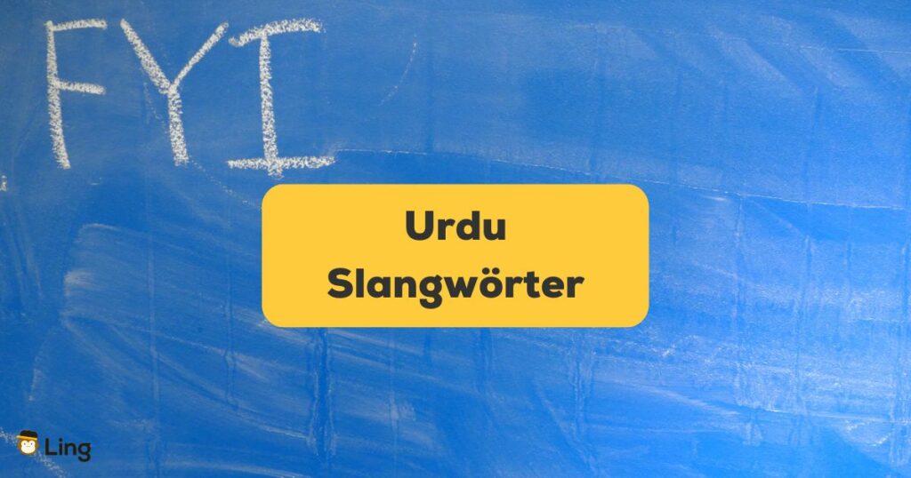 Urdu Slangwörter. Entdecke mit Ling über 15 interessante Urdu Slangwörter und Phrasen.