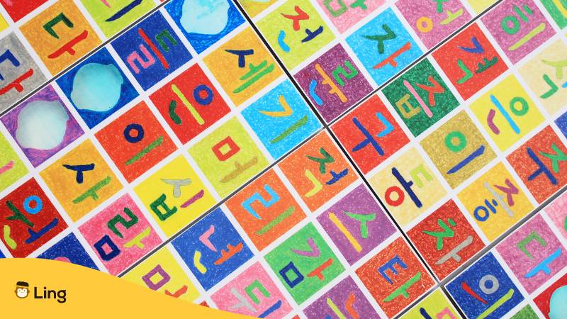 Koreanische Alphabet (Hangul). Lerne die koreanische Aussprache bis zum flüssigen Sprechen mit Ling!
