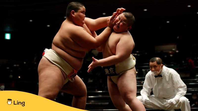 An image of sumo wrestlers