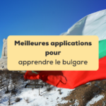 applications pour apprendre le bulgare drapeau bulgare flottant devant le monument Shipka en Bulgarie