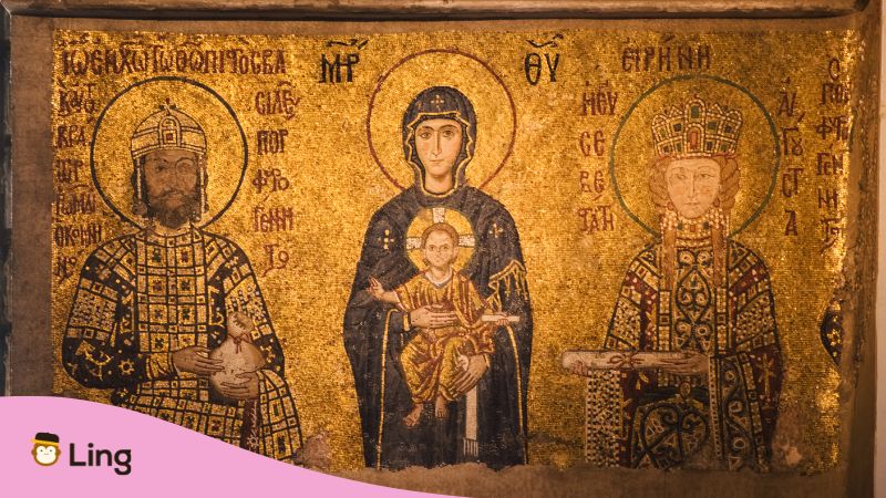 mosaics at Hagia Sophia Travel Guide-Ling