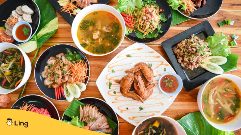 Various Thai Foods - Thai vs Chinese - Ling app 