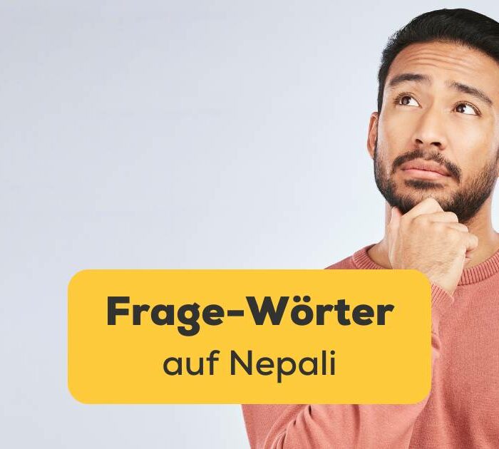 Junger Nepali-Lernender schaut fragend. Entdecke 32 nützliche Frage-Wörter auf Nepali.