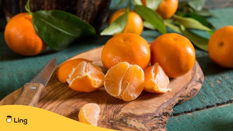 Mandarinen. Lerne über 30 einfache Wörter für Früchte auf Armenisch
