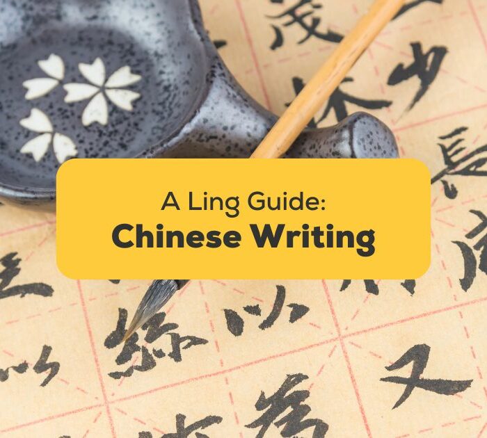 Chinese characters and brush - Chinese writing Ling app