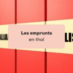 emprunts en thaï Noms de langues inscrits sur des cotes de dossiers