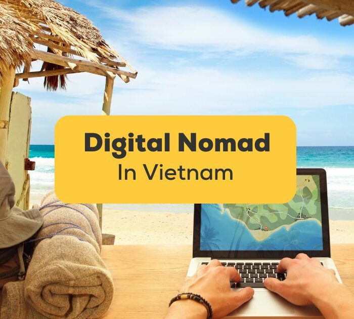 A digital nomad working in Vietnam