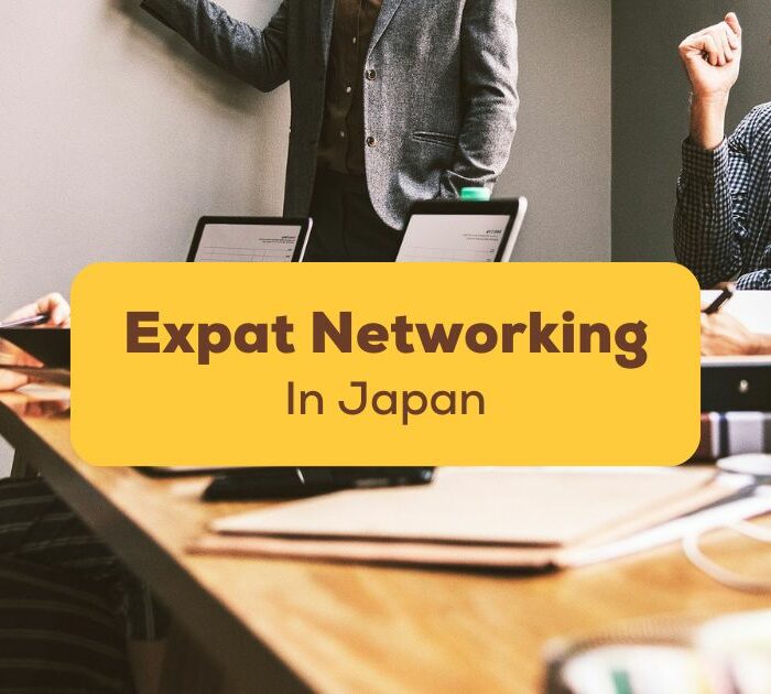 Four people in a meeting - Expat networking in Japan Ling app