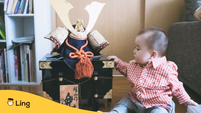 kabuto with Japanese kid-Children's Day In Japan-Ling