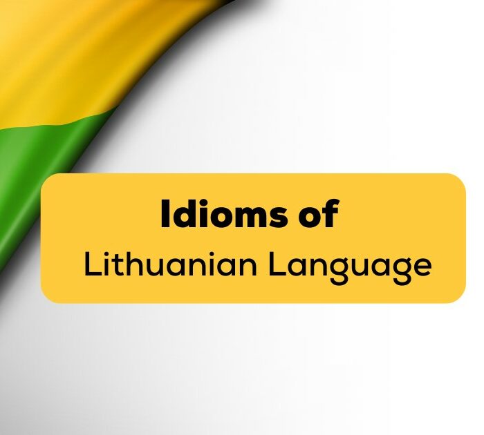 Lithuanian flag - Lithuanian idioms Ling app