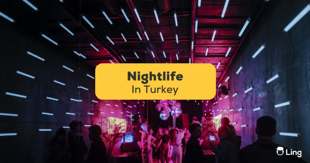 Ling blog post about Party Nightlife in Turkey with turkish nightlife vocabulary - featured
