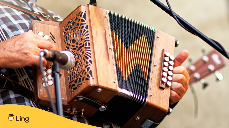 A Styrian harmonica or accordion