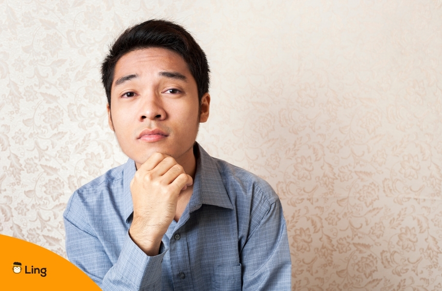 Filipino Man Looking Pensive