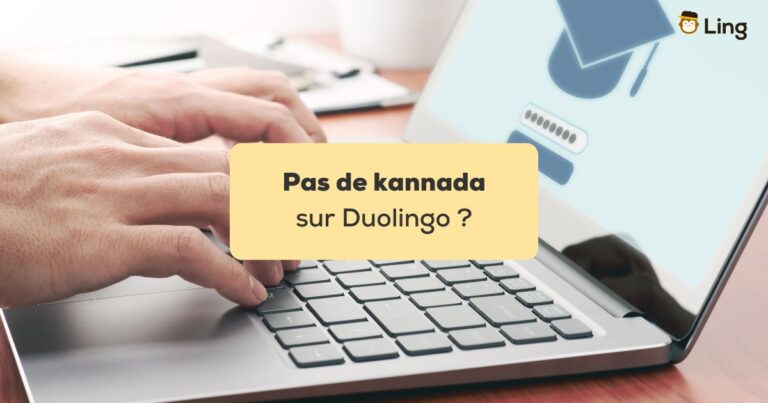 Pas De Kannada Sur Duolingo Personne Tapant Sur Le Clavier D'Un Ordinateur Portable