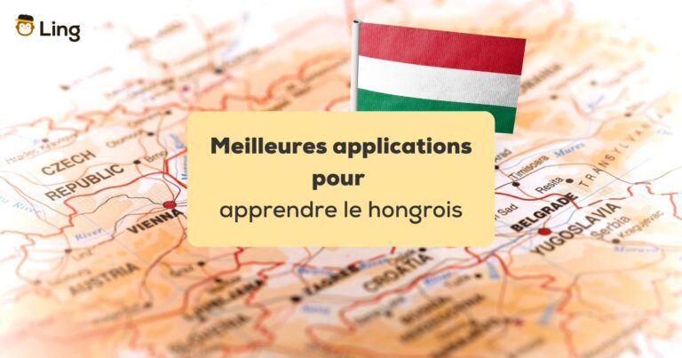 Applications Pour Apprendre Le Hongrois Drapeau Miniature De La Hongrie Planté Sur Une Carte De La Hongrie