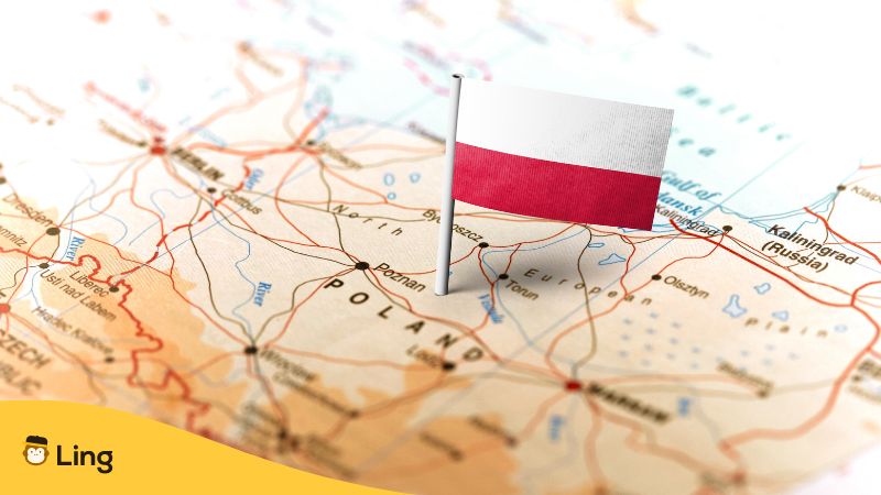 ポーランド語の勉強アプリ地図