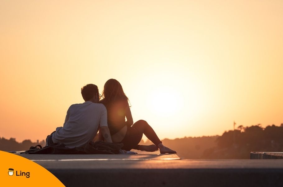 Couple At Sunset