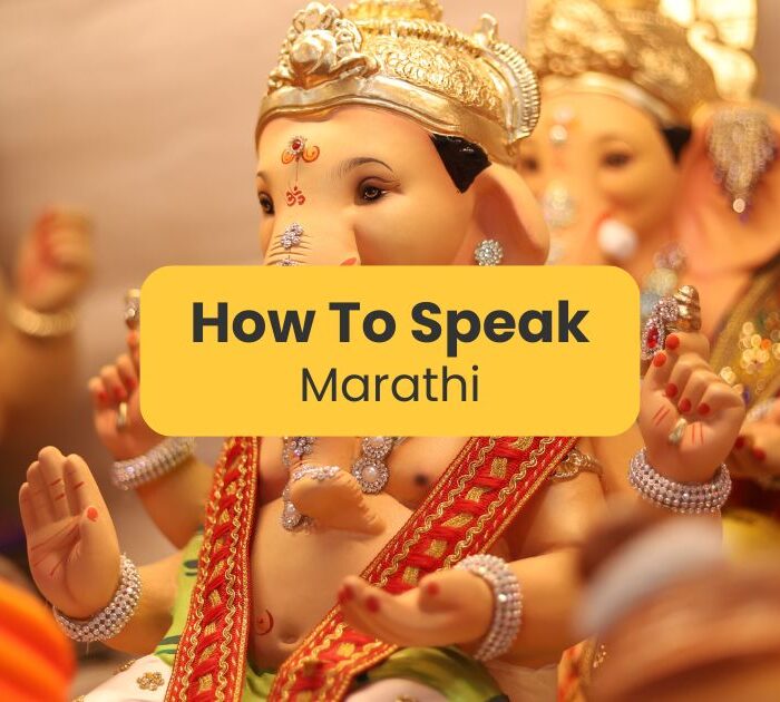 Small statue - How to speak Marathi Ling app