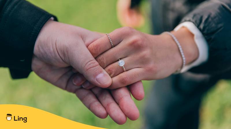 Heiratsantrag Mit Verlobungsring