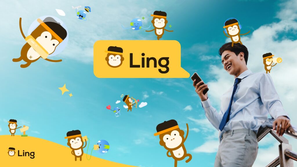 Ling App Image 듀오링고 이탈리아어 원숭이 1