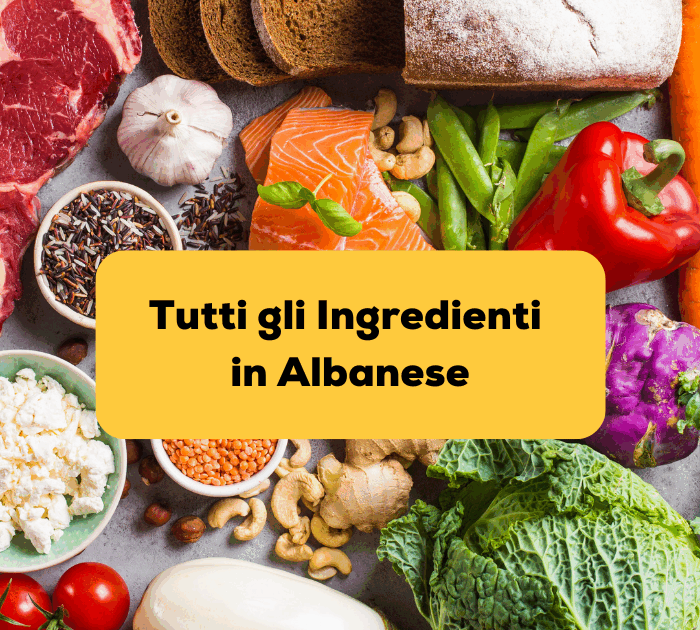 ingredienti in albanese