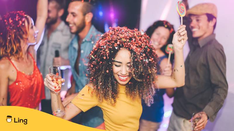 Freunde Haben Spaß Auf Party