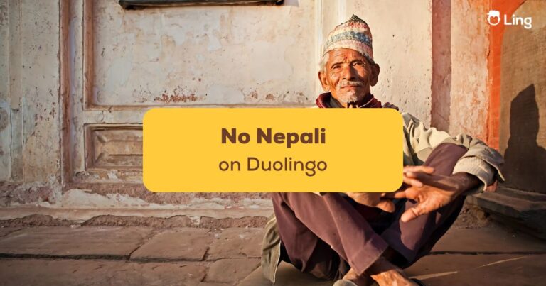 A Nepali Man Sitting On The Brick Ground - No Nepali On Duolingo