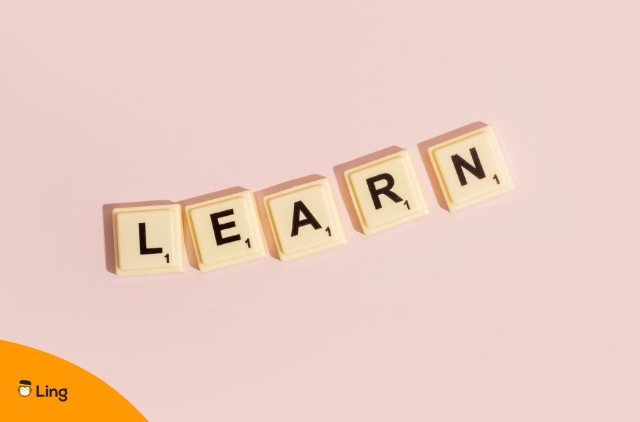 The Word &Quot;Learn&Quot; Written With Scrabble Tiles