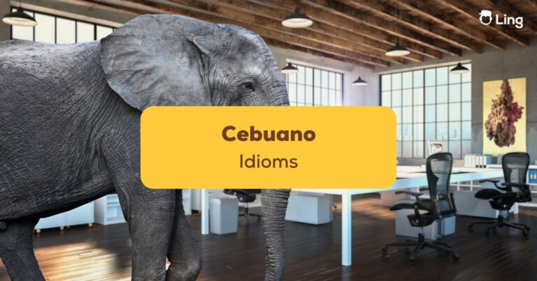 A Concept Image Of An Elephant Inside An Office To Represent The Idiom &Quot;Elephant In The Room&Quot; - Cebuano Idioms