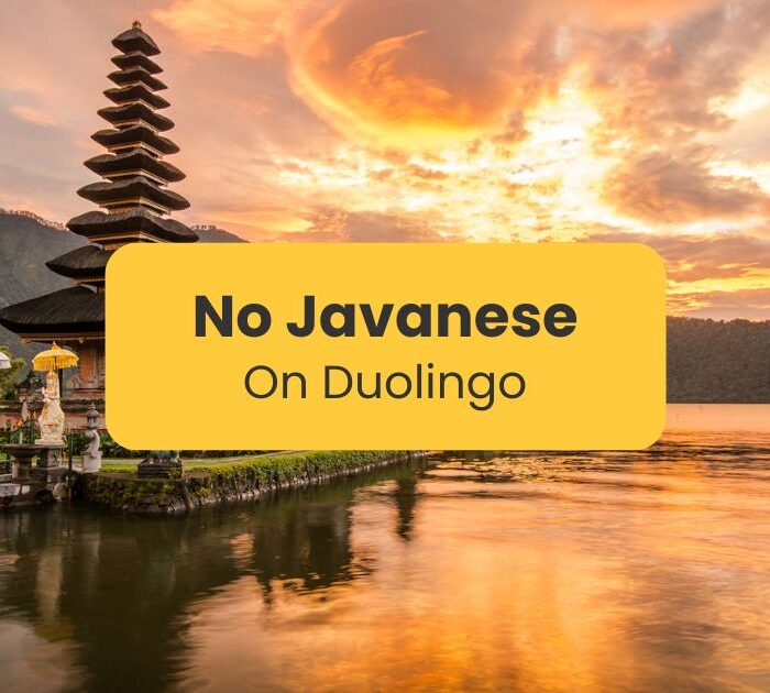 No Javanese on Duolingo - Pura Ulun Danu Beratan temple in Bali, Indonesia