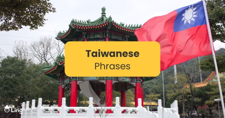 Taiwan Flag And Taiwan Pagoda_Taiwanese Phrases