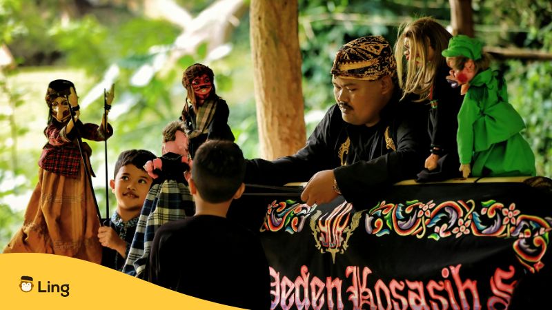 A Photo Of The Wayang Golek Puppet Show