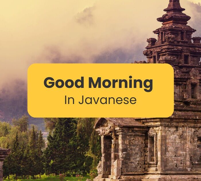 Arjuna Temple in Java, Indonesia - Good morning in Javanese