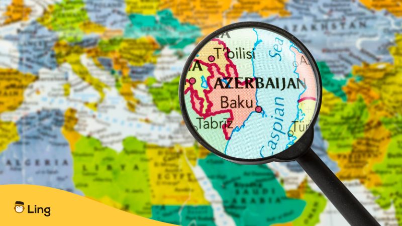 A Photo Of Azerbaijan On The Map